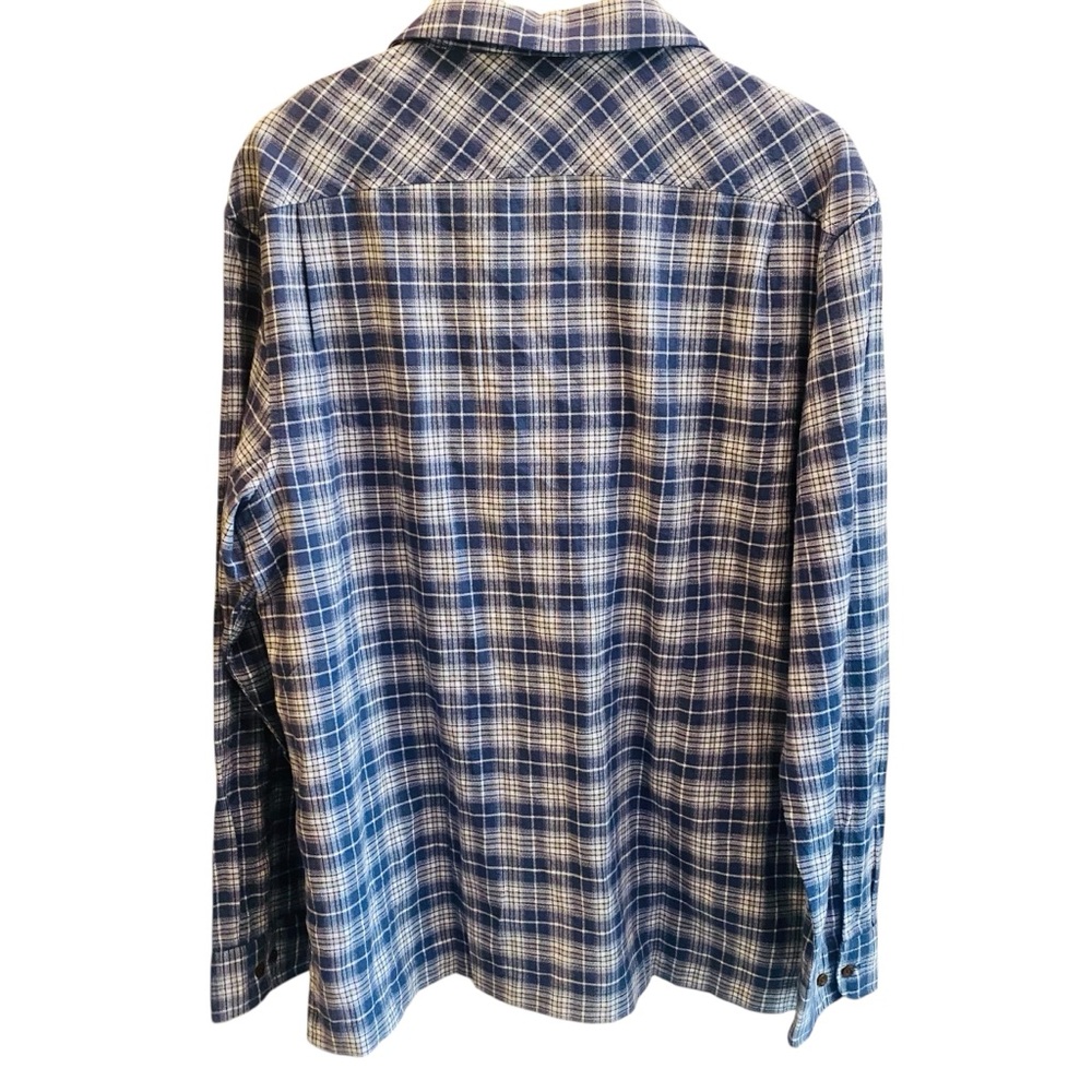 PENGUIN NWT Notched Collar Blue Plaid Button Shirt - Picture 2 of 8